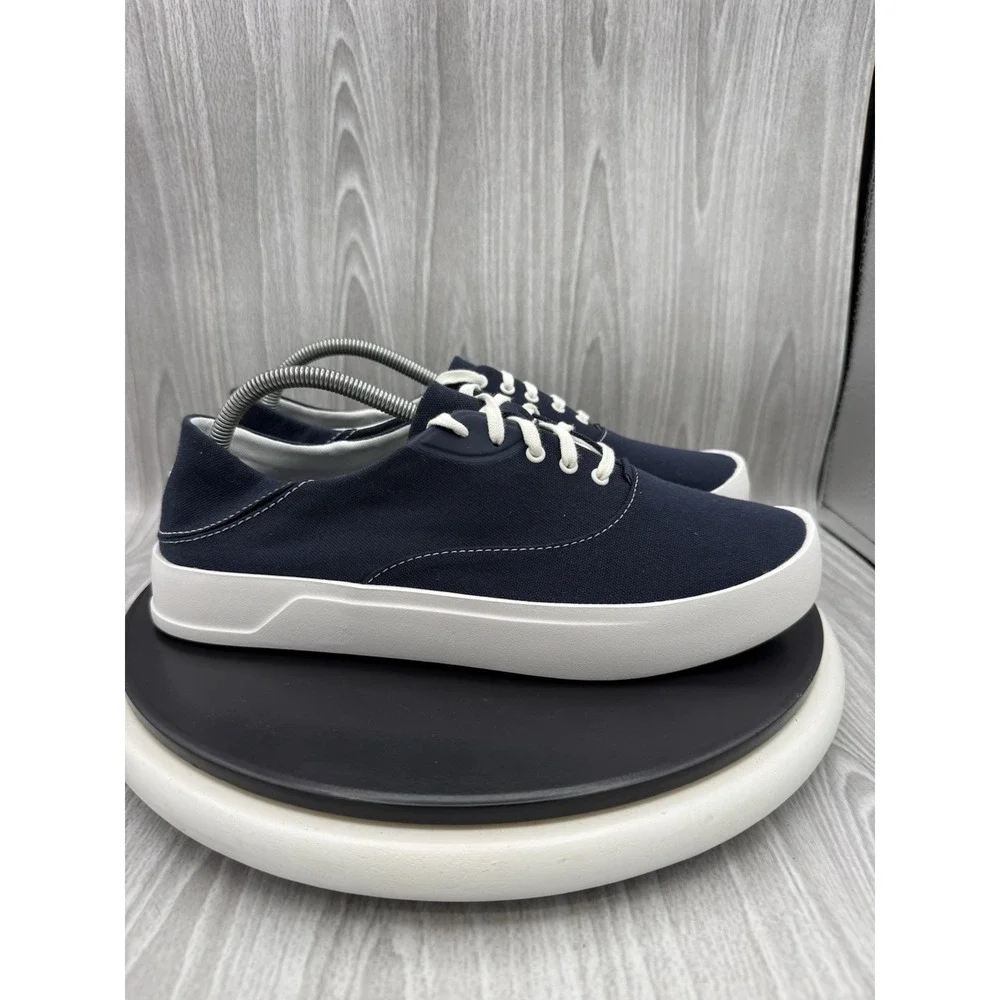 Olukai Tradewind Mens Size 10.5 Mood Indigo Blue Casual Canvas Lightweight Shoes
